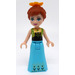 LEGO Anna - Medium Azure Skirt Minifigur