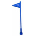 LEGO Antenne 1 x 8 med Flagg med &quot;75&quot; Klistremerke (30322)