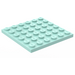 LEGO Aqua Plaat 6 x 6 (3958)