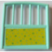 LEGO Aqua Side Cot with Green Dots Sticker (6684)