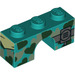 LEGO Båge 1 x 3 med Hjärtan i camouflage design (4490 / 38924)