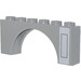 LEGO Arch 1 x 6 x 2 with Black Frame right Sticker Medium Thickness Top (15254)