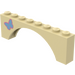 레고 아치 1 x 8 x 2 ~와 함께 나비 (왼쪽) 상표 두꺼운 상단과 강화된 하단 (3308)