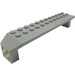 LEGO Boog 2 x 14 x 2.3 met Zwart en Geel Strepen aan Ends Sticker (30296)