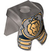 LEGO Armor Breastplate with Leg Protection with Gold Lion Head (2587 / 14495)