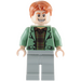 LEGO Arthur Weasley med Sand Grön Jacka och grå Ben Minifigur