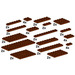 LEGO Assorted Brown Plates Set 10150