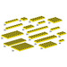 LEGO Assorted Yellow Plates 10012