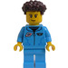 LEGO Astronaut in Blue Uniform - Male Minifigure