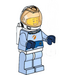 LEGO Astronaut im Bright Licht Blau Weltraum Anzug Minifigur