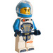 LEGO Astronauta z Ciemny lazur Hełm kosmiczny Minifigurka