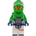 LEGO Astronaut with Green Space Suit and Smiling Face Minifigure