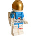 LEGO Astronaut med Metallisk guld Visir Minifigur