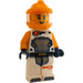 LEGO Astronauta con Giallo Casco - Femmina Minifigure