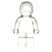 LEGO Awesome White monochrome Minifigure