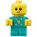 LEGO De bébé dans Dark Turquoise Jumper Figurine