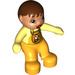LEGO Baby with Bright Light Orange Romper with Bee Pattern and Pacifier Minifigure
