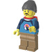 LEGO Backpacker mit Beanie Hut Minifigur