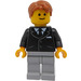 LEGO Bank Secretary Minifigurka bez linii bocznych