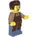 LEGO Barber - Reddish Brown Apron minifiguur