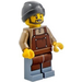 LEGO Barista met Beanie Hoed Minifiguur