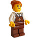 LEGO Barista med Hår med Stor Bun Minifigur