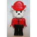 LEGO Barty Bulldog met Brand Helm en 3 Buttons Aan Shirt Fabuland Figuur