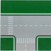 LEGO Grondplaat 32 x 32 Road 8-Stud T-Junction met Crosswalk