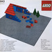 LEGO Grondplaat, Grey 843