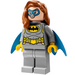 LEGO Batgirl mit Grau Anzug mit Fledermaus Logo Minifigur