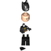 LEGO Batman with Black Suit and Gold Belt with Smirk / Frown Minifigure