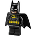 LEGO Batman with Black Suit and Yellow Belt with Lopsided Grin / Smirk Minifigure