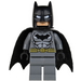 LEGO Batman met Dark Stone Grijs Pak en Gold Riem met Stretchy Cape Minifiguur