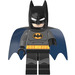 LEGO Batman with Dark Stone Gray Suit and Yellow Belt with Dark Blue and Black Cape Minifigure