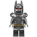 LEGO Batman med Pearl Dark Grå Drakt og Rustning med Røde øyne Minifigur