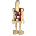 LEGO Battle Droid with Red Torso and One Straight Arm Minifigure with Dotted Insignia