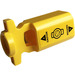 LEGO Balk 1 x 3 met Shooter Vat met Zwart &#039;CAUTION&#039; en Driehoeken Sticker (35456)