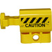 LEGO Beam 1 x 3 with Shooter Barrel with &#039;CAUTION&#039; and Yellow Danger Stripes Sticker (35456)