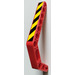 LEGO Beam 3 x 3.8 x 7 Bent 45 Double with Black and Yellow Danger Stripes (Model Right) Sticker (32009)