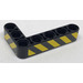 LEGO Beam 3 x 5 Bent 90 degrees, 3 and 5 Holes with Danger Stripes - Left Sticker (32526)