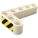 LEGO Balk 3 x 5 Krom 90 graden, 3 en 5 Gaten met Danger Strepen Sticker (32526)