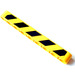 LEGO Beam 9 with Black and Yellow Danger Stripes Left Sticker (40490)