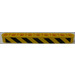 LEGO Beam 9 with Black and Yellow Danger Stripes (Right) Sticker (40490)