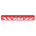 LEGO Beam 9 with &#039;LT 8109&#039;, Red and White Danger Stripes Sticker (40490)