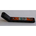 LEGO Beam Bent 53 Degrees, 3 and 7 Holes with Left Side Orange and Dark Turquoise decoration Sticker (32271)