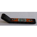 LEGO Beam Bent 53 Degrees, 3 and 7 Holes with Right Side Orange and Dark Turquoise Decoration Sticker (32271)