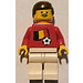 LEGO Belgian Fotballspiller med Bart med Klistremerker Minifigur