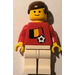 LEGO Belgian Football Player met Standaard Grijns met Stickers minifiguur