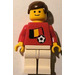 LEGO Belgian Fotballspiller med Standard Glis med Klistremerker Minifigur