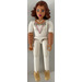 LEGO Belville Female, White Top with Gold Lace Trim Minifigure